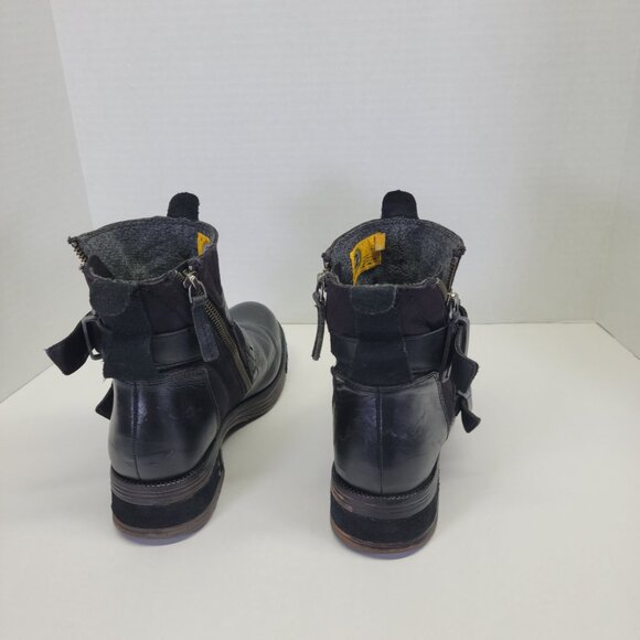 Cat Caterpillar Black P308999 Kearny Leather Ankle Boots Size 7 USA - Picture 4 of 11